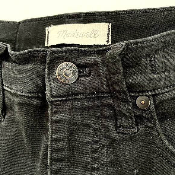 Madewell high rise skini skini black jeans 25 - Picture 9 of 11